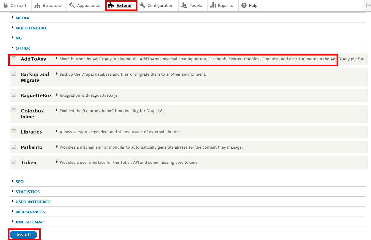 How To Add Share Buttons In Drupal Below Articles Meralesson
