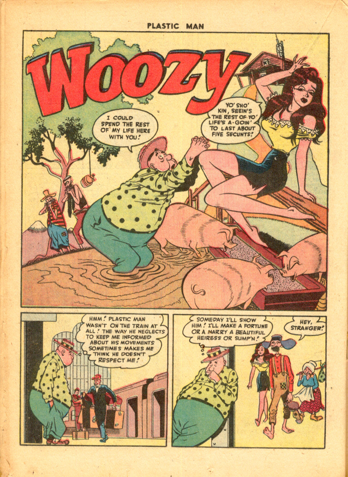 Read online Plastic Man (1943) comic -  Issue #9 - 26