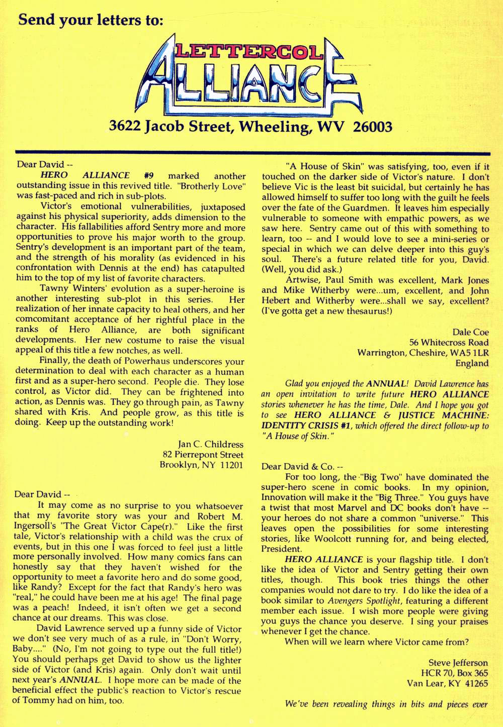 Read online Hero Alliance (1989) comic -  Issue #13 - 19