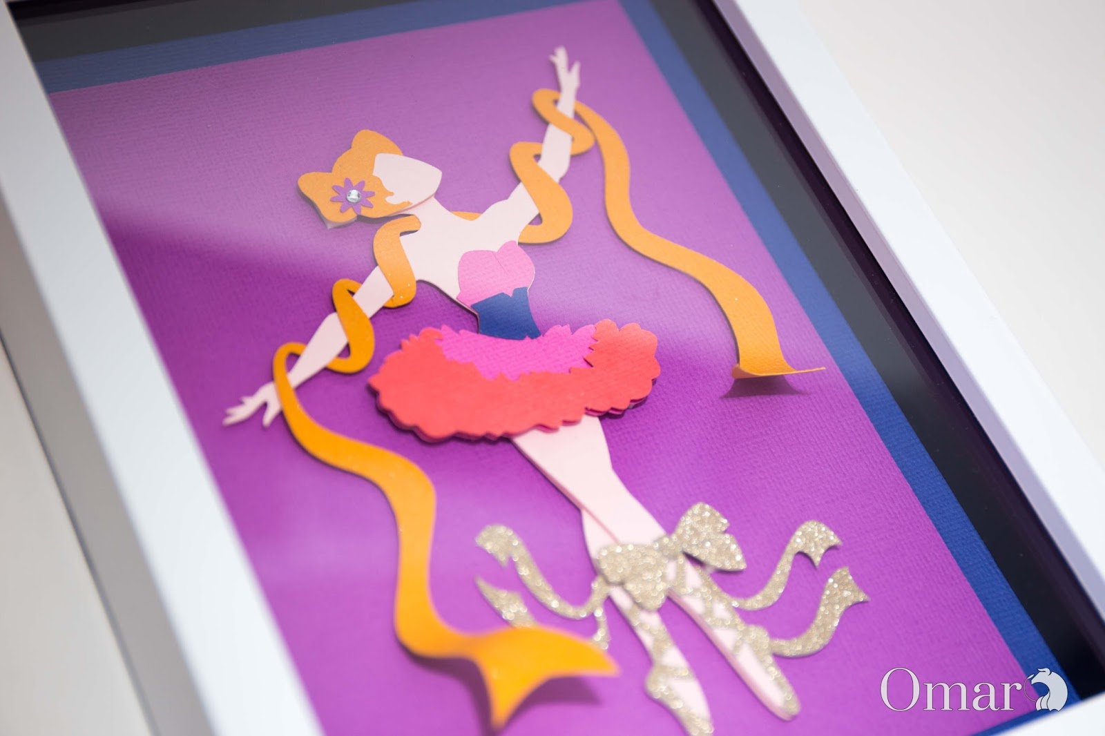 Awesome SVGs: Princess Ballerina Shadow Box 5 File and Tutorial - Rapunzel