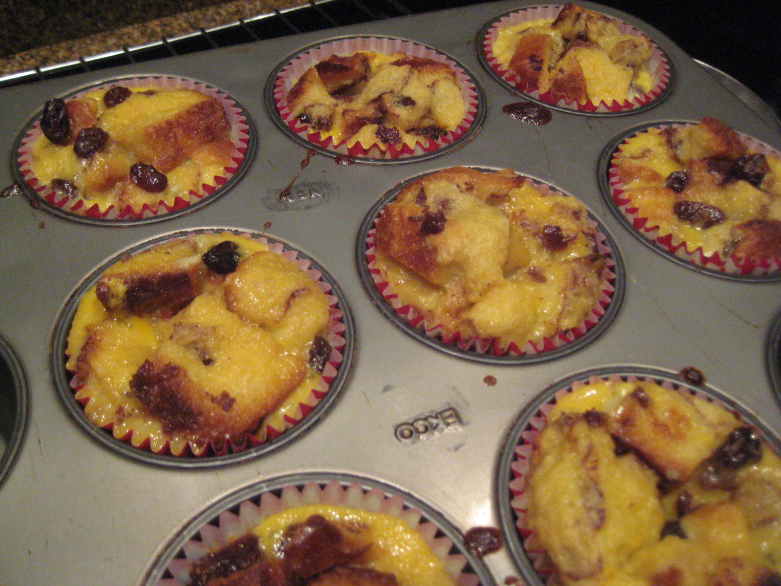 Creative Party Ideas by Cheryl Bread Pudding Cupcakes with Cinnamon