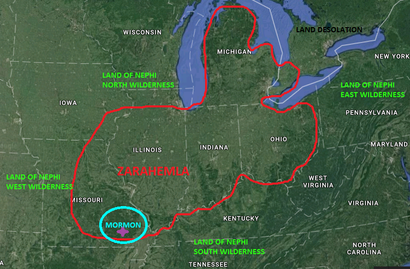 Book of Mormon Evidence Alma Chapter 5 BOM map