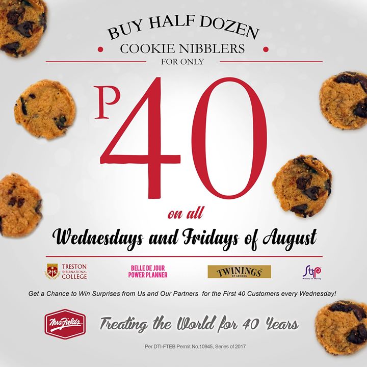 Manila Shopper: Mrs Fields Anniversary Wednesdays & Fridays Promo