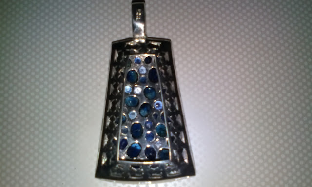 Silver Handmade Jewel with Blue Sapphire
