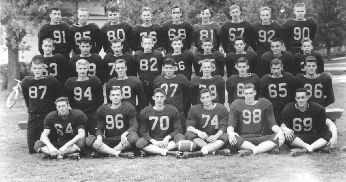 High School football team, 1955