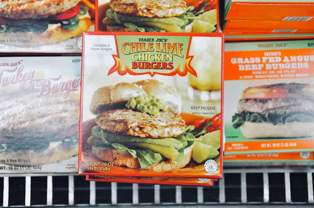 trader joe's chile lime chicken burgers