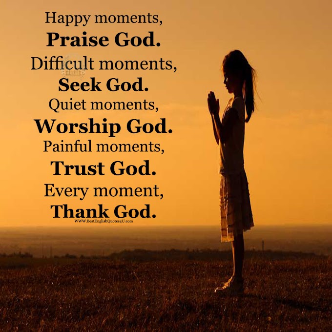 Happy moments, Praise God...