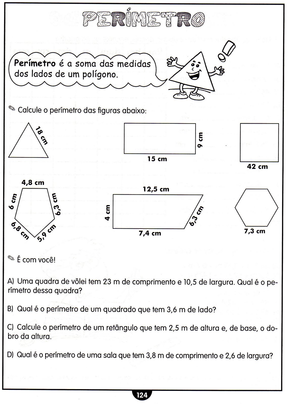 Atividades de Área e Perímetro Matemática