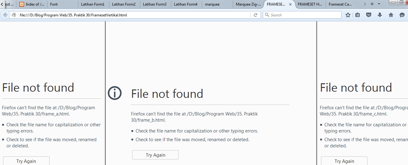 Membuat Frame dengan HTML