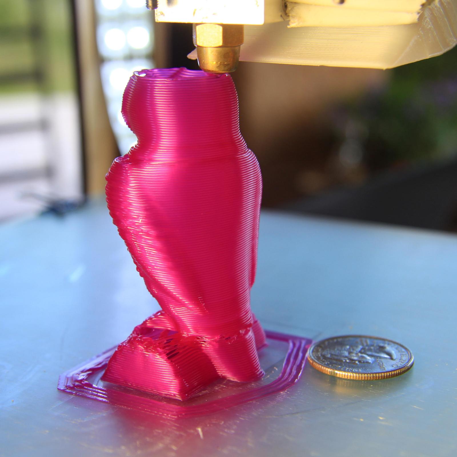3D improvements: Extremely extrusion with a 1 mm nozzle