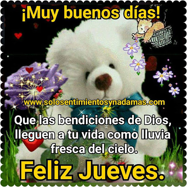 Feliz jueves.