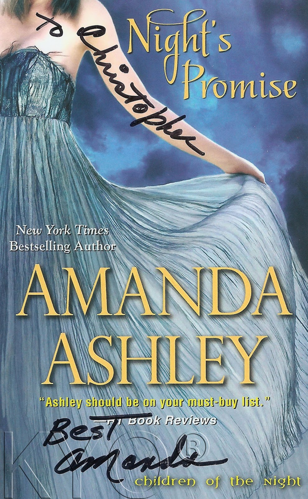 Chris Autographs Amanda Ashley