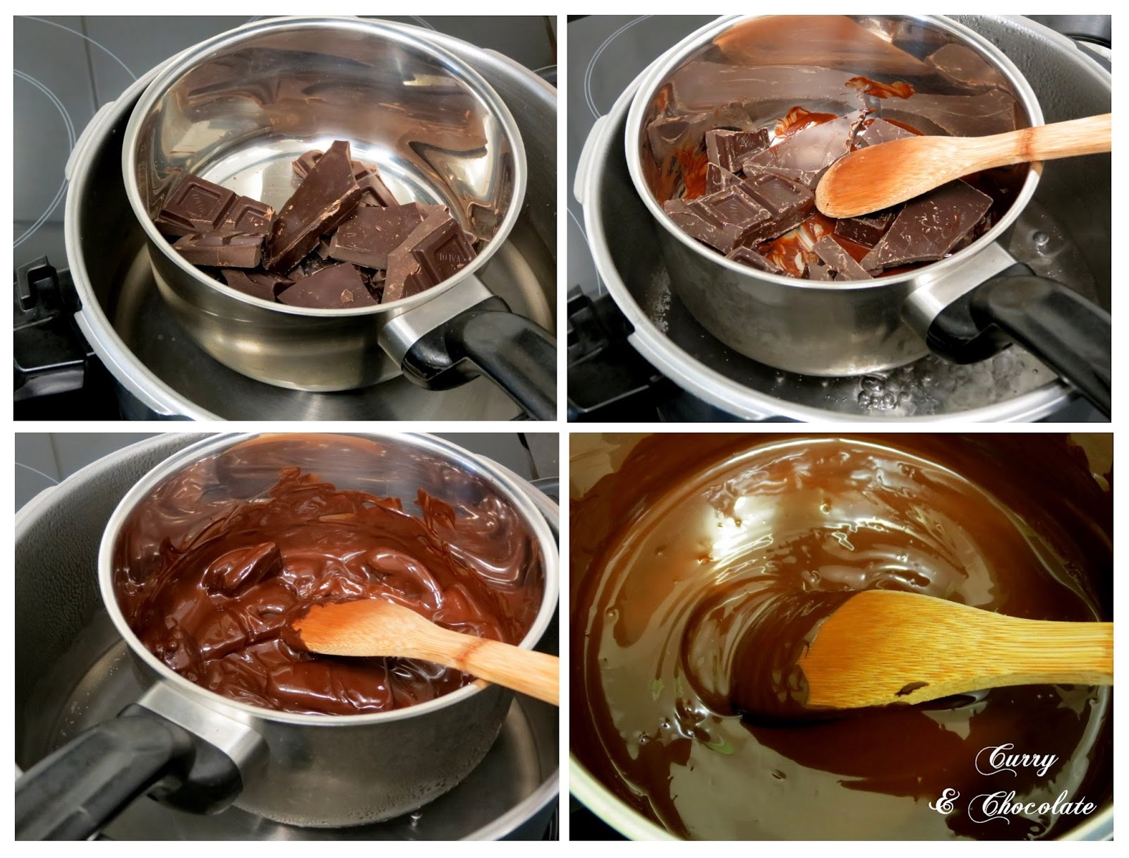 Mousse de chocolate intensa - Preparación