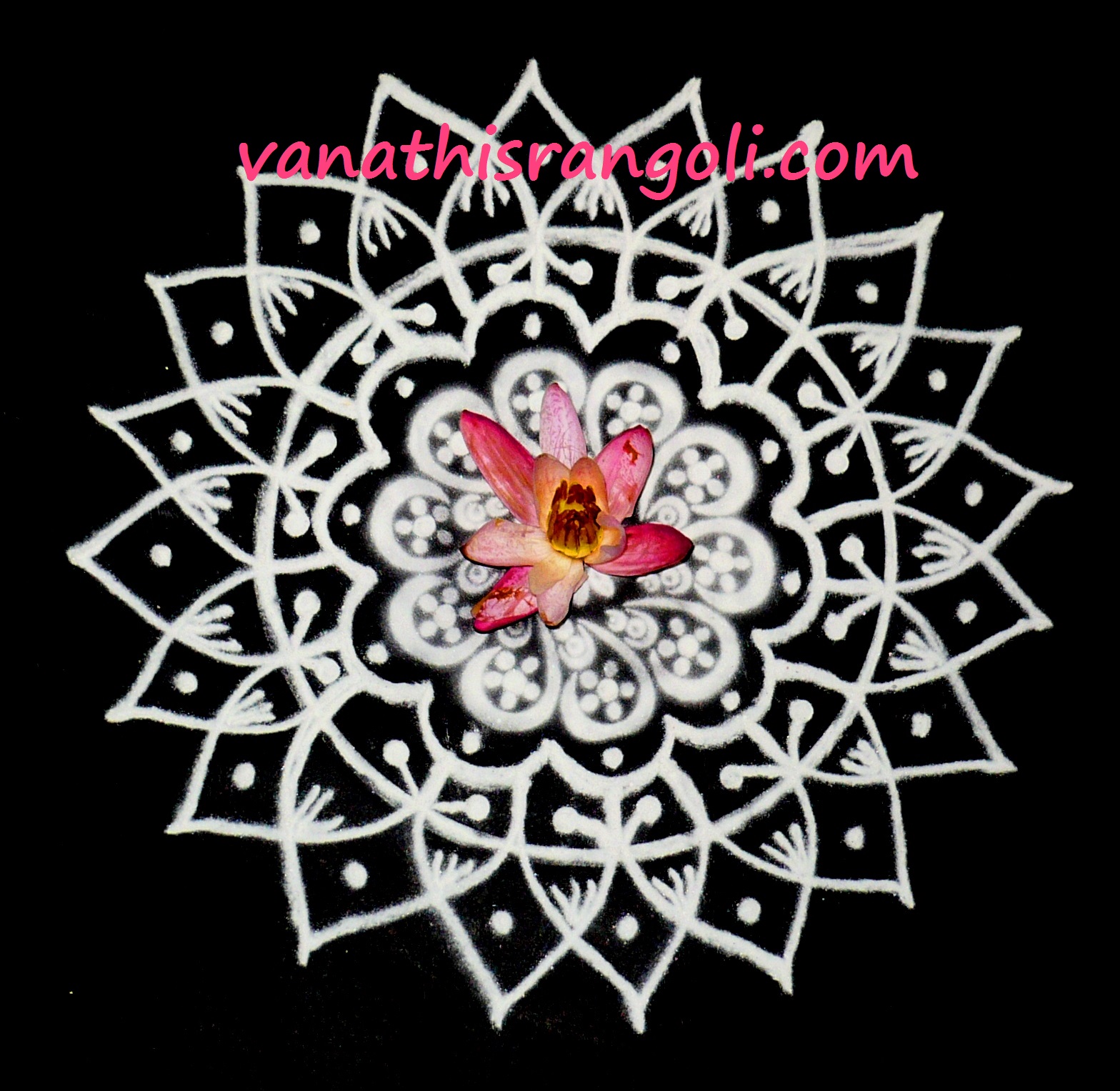 Vanathi's Rangoli / Kolangal Simple Rangoli Design Stencil and