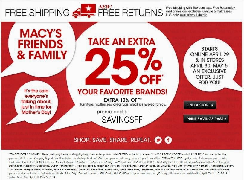 Susan's Disney Family Check out Macy’s Friends & Family sale! Save 25