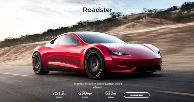 Tesla Roadster Sanggup Berhadapan dengan Bugatti Chiron