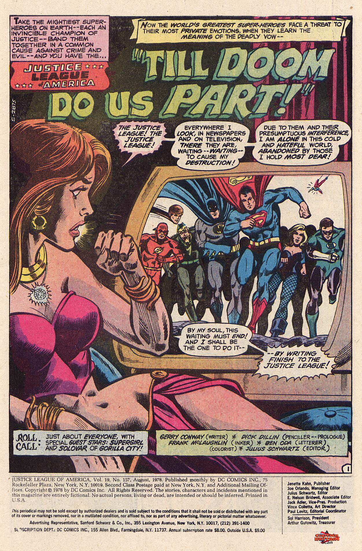 Justice League of America (1960) 157 Page 1