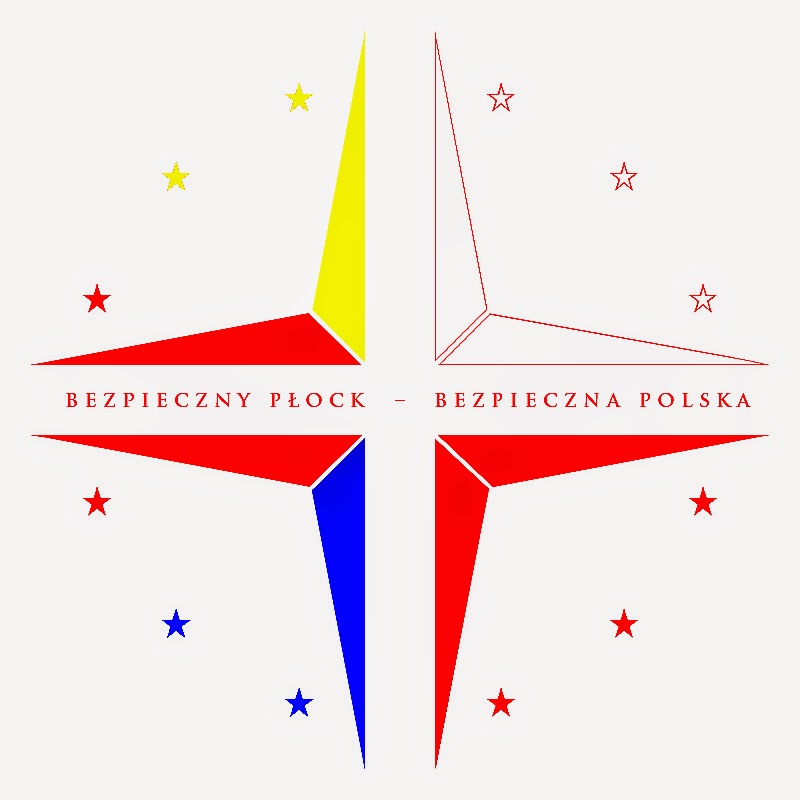 Logo of SAFE PLOCK – SAFE POLAND action in the Polish language version