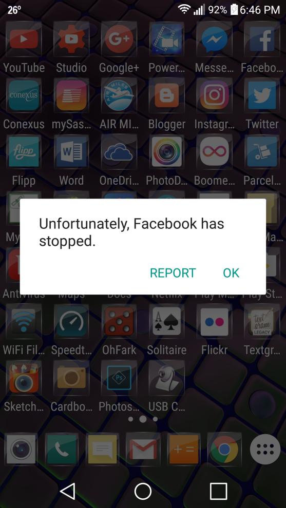Facebook App Broken Again?