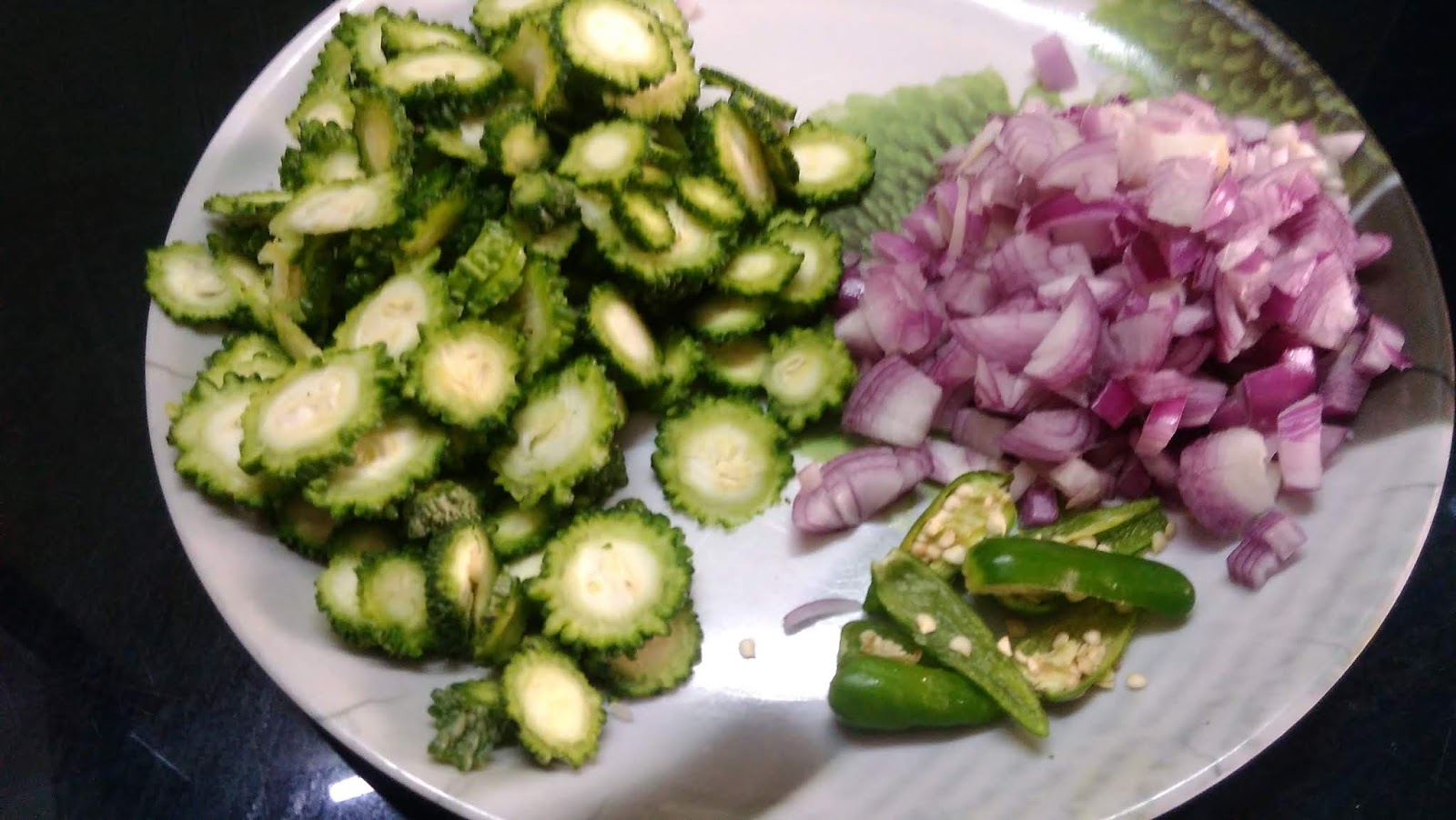 Kalai's Tamil Kitchen Bitter gourd (Pavakkaai) poriyal