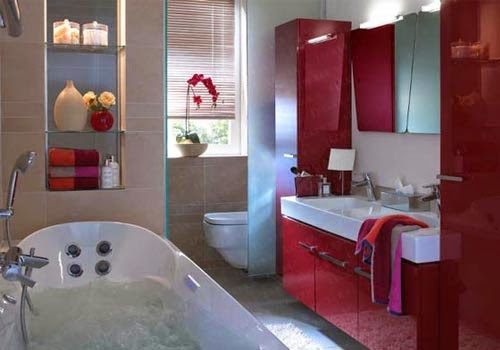Red Bathroom Decoration