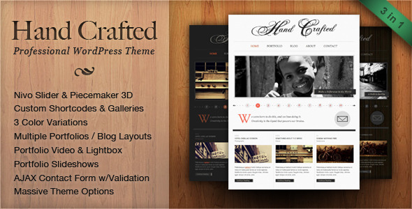 Hand Crafted - Professional Wordpress Theme Free Download by ThemeForest.