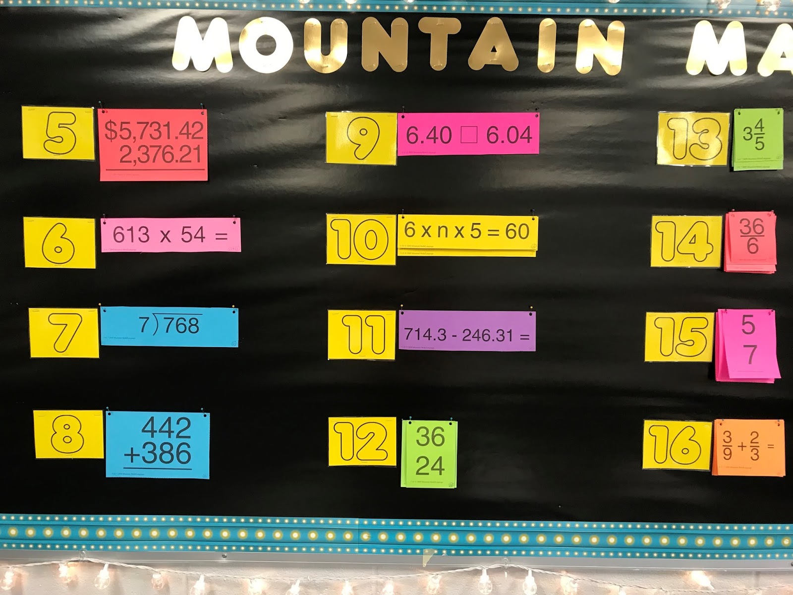 5th Grade: Mountain Math