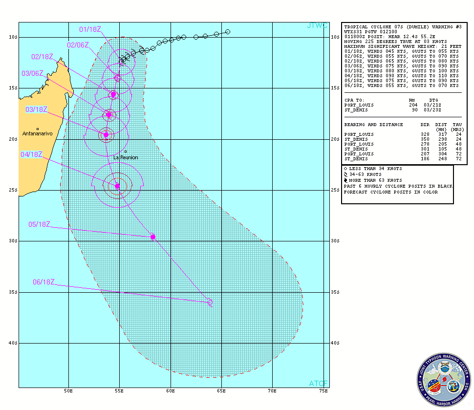 SA Weather and Disaster Observation Service Tropical Cyclone Activity