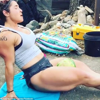 strongest female thighs belong to Kortney Olson of Australia