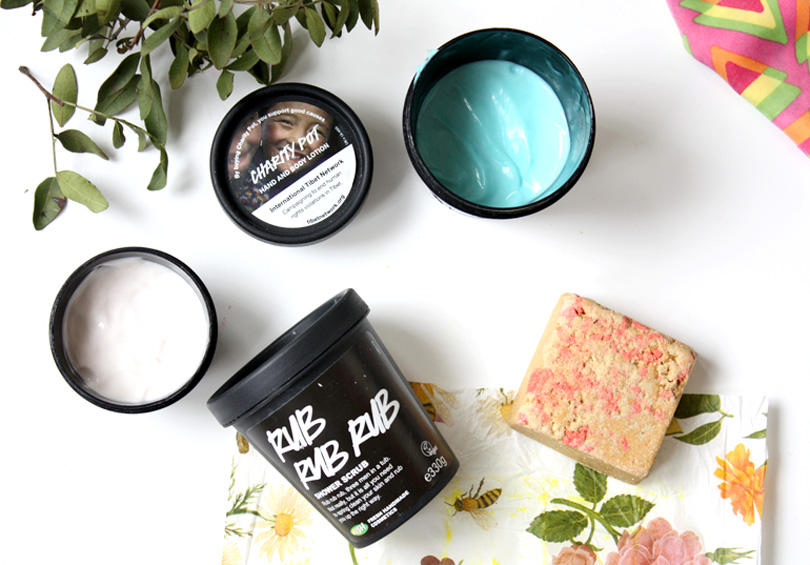 lush shower exclusive body conditioner scrub lotions