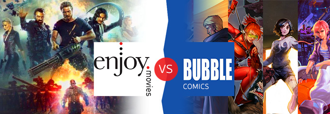 Enjoy Movies & Bubble Comics Enjoy Movies & Bubble Comics