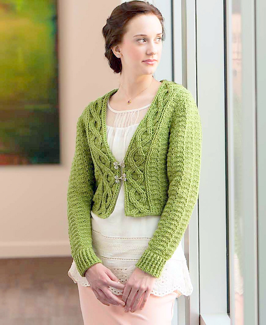 Short sleeved cardigan vest Crochet pattern