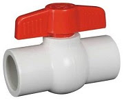 PVC shutoff valve