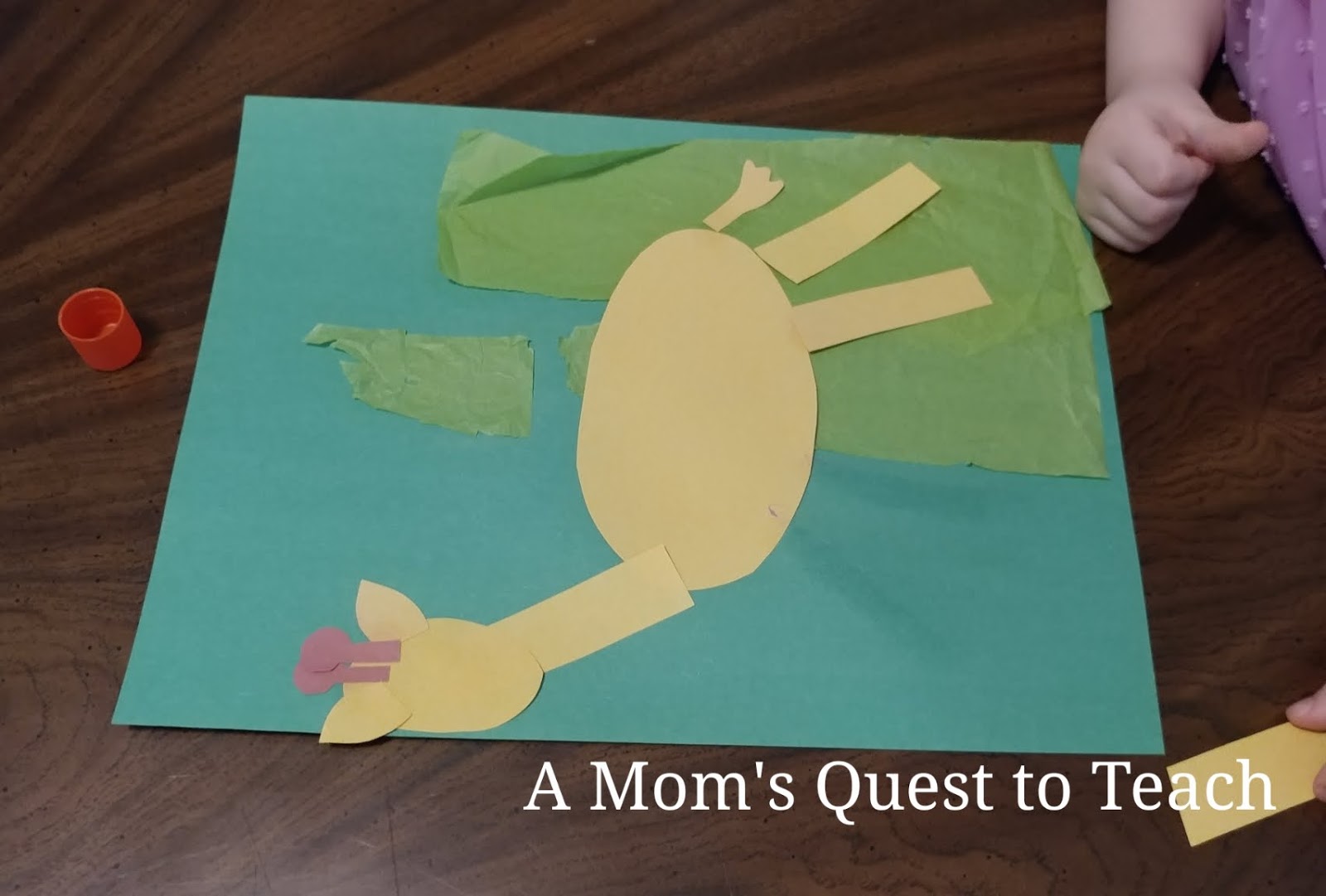 A Mom's Quest to Teach Crafts Construction Paper Giraffe