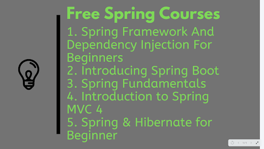 Best Free Spring Framework courses