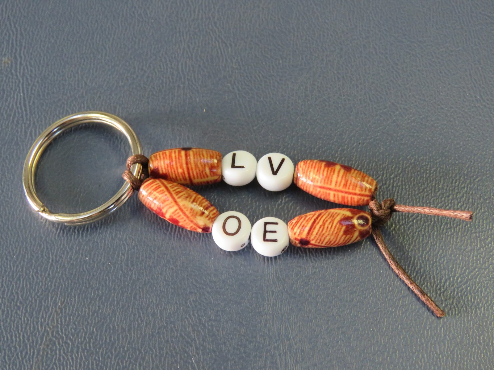 Simple DIY Beaded Keychains