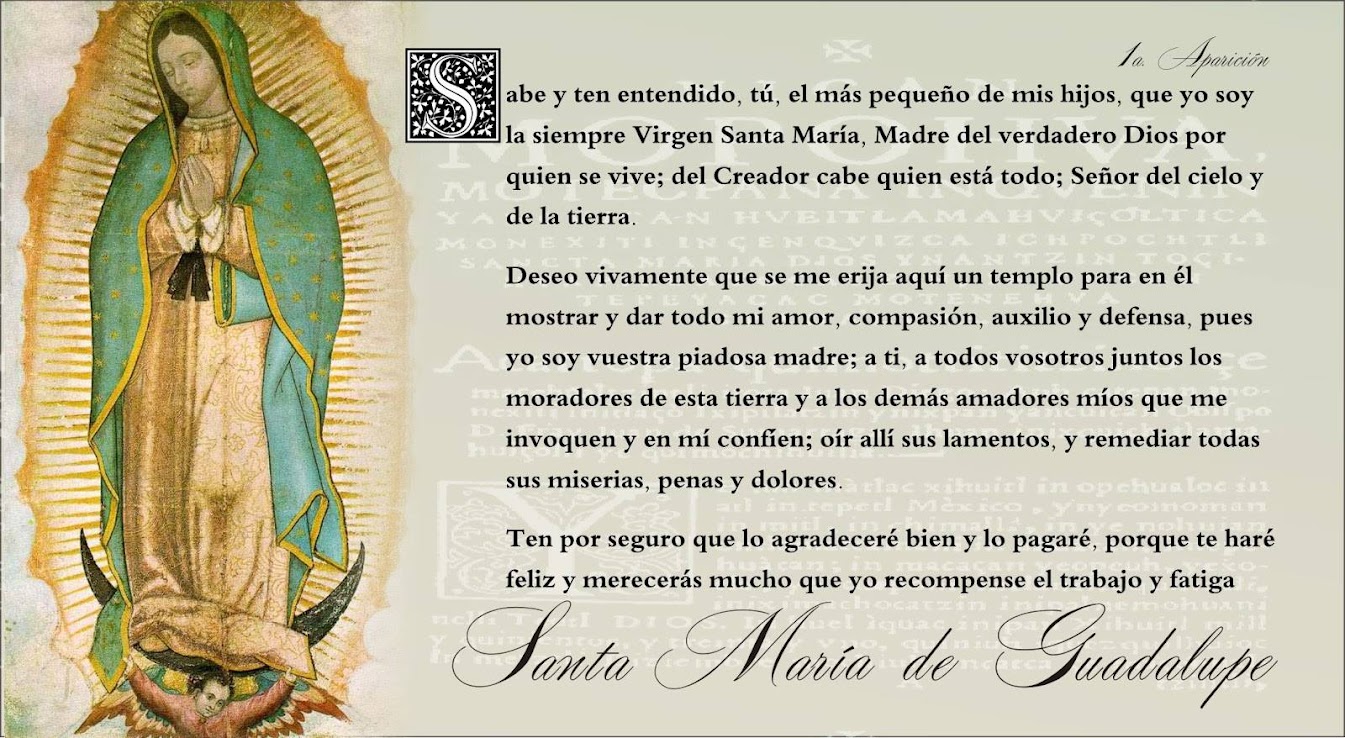 Nuestra Señora de Guadalupe, Reina de México, y Emperatriz de América Latina...