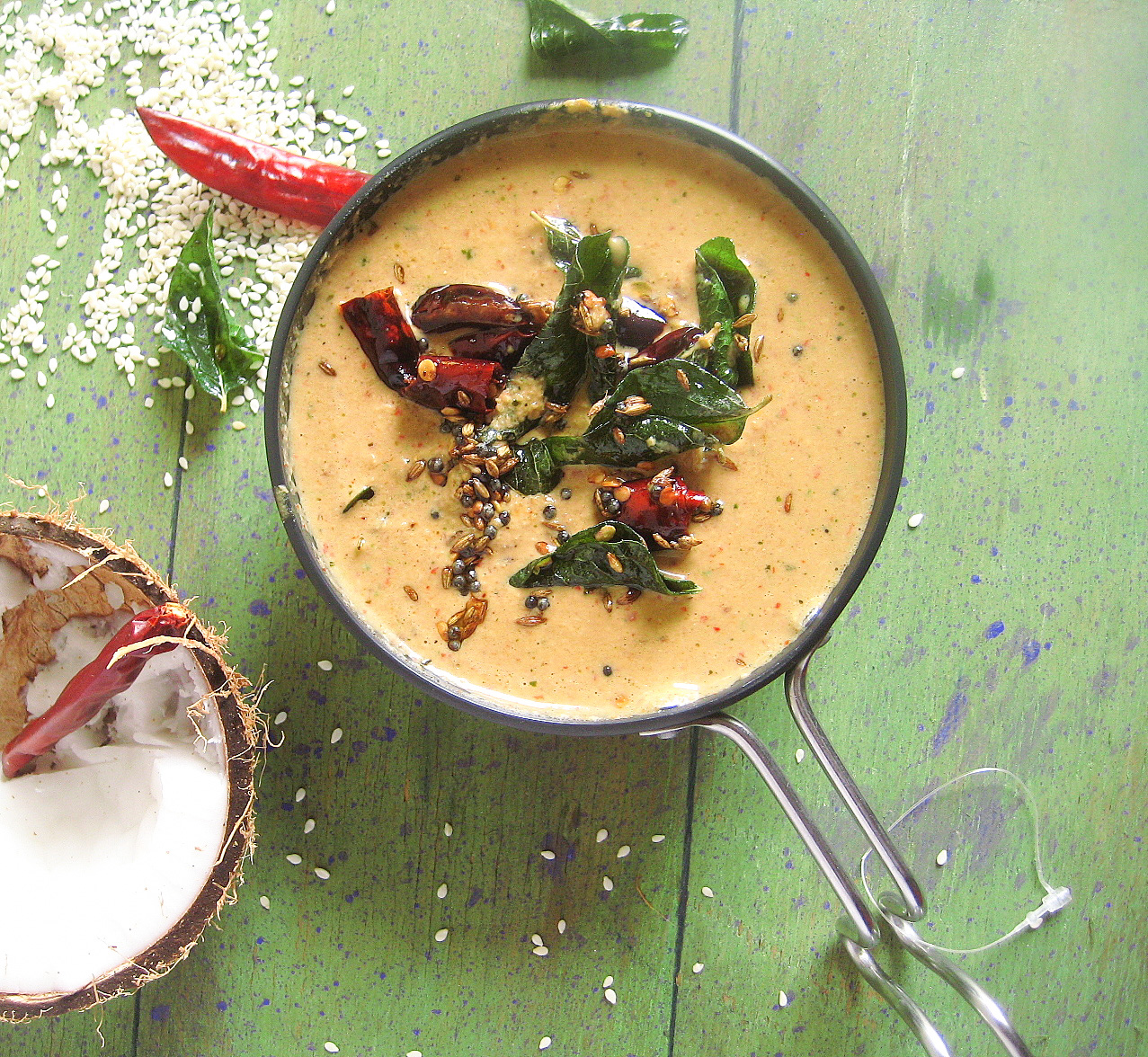 madhuri's kitchen sesame chutney / Nuvvula Pachadi