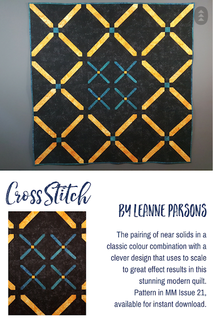 Make Modern Issue 21 Cross Stitch quilt pattern Leanne Parsons