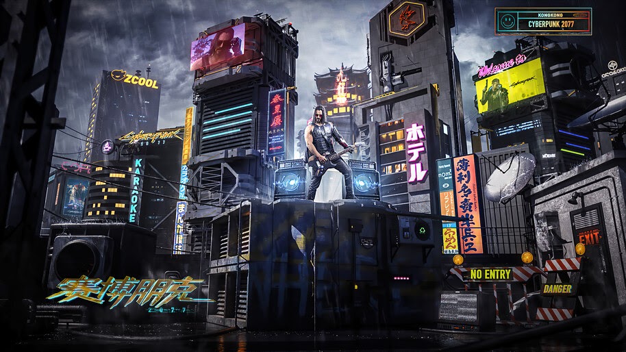Cyberpunk 2077, City, Johnny Silverhand, 4K, #7.2456