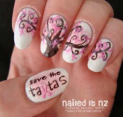 pink cancer breast nail awareness ribbon nails designs nailed nz subscribe them please