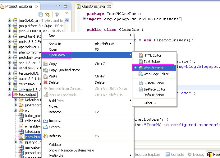 How To Create And Run First TestNG-WebDriver Test Case In Eclipse