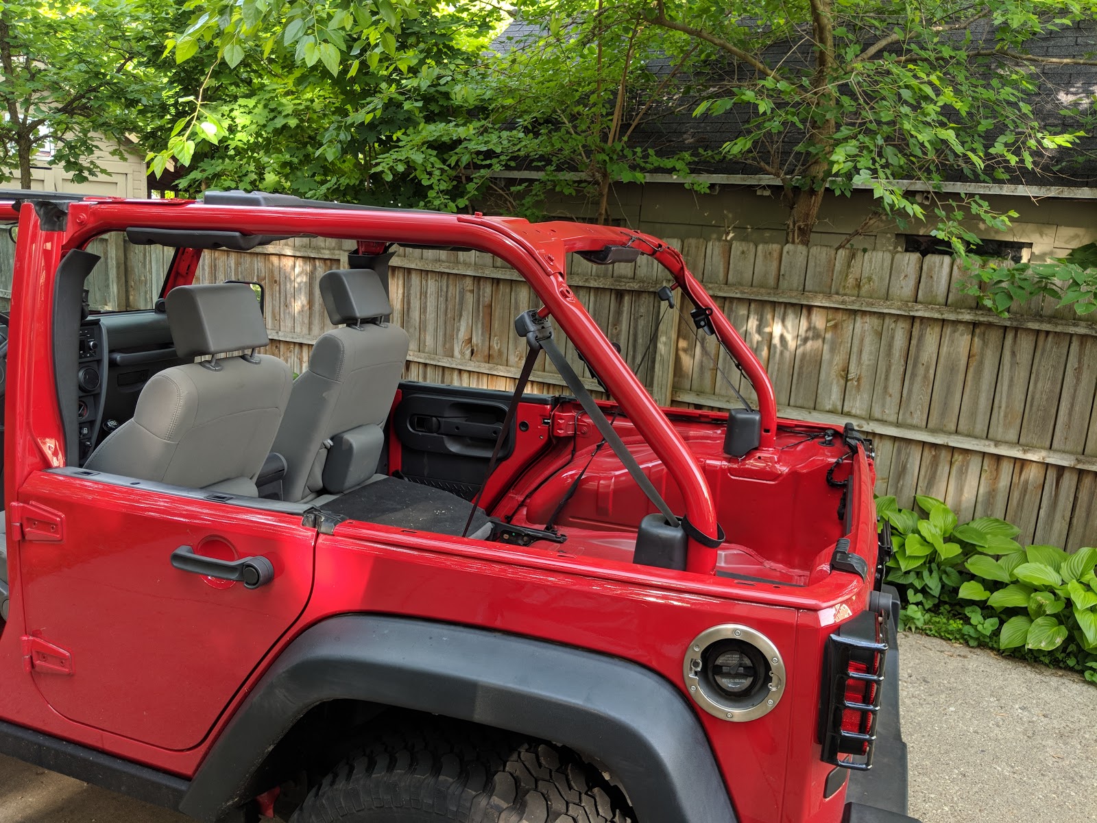 Painting the roll bar