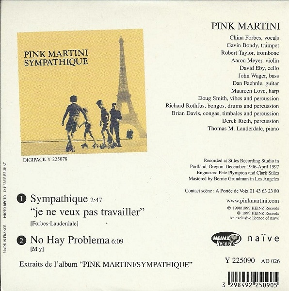 MUSICOLLECTION PINK MARTINI Sympathique 1999