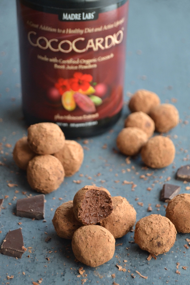 Chocolate Avocado Truffles contain just 4-ingredients and make the perfect snack or dessert. You won't even notice that these rich and creamy truffles are healthier! www.nutritionistreviews.com