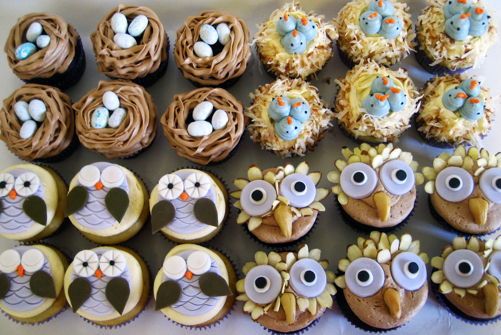 Sweet Elites Vegan Cupcakes Nesting Cupcakes for a Baby Shower!