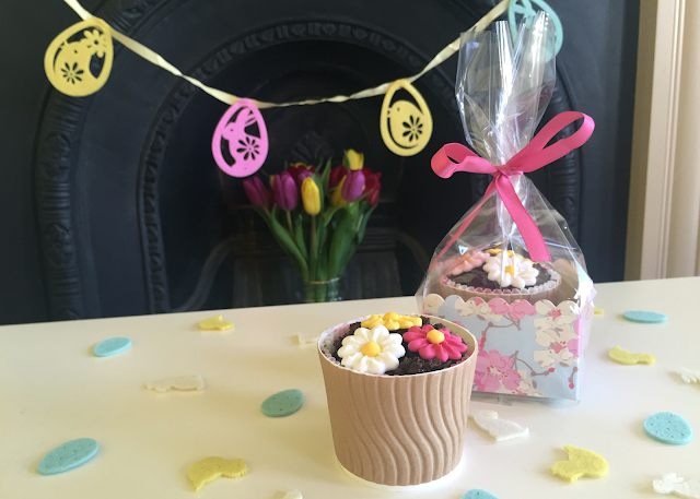 DIY Easter Flower Pot Cornflake Cake Garland Confetti Gift