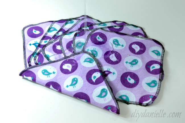Cloth wipes or family cloth as an alternative to toilet paper. DIY Cloth Wipes
