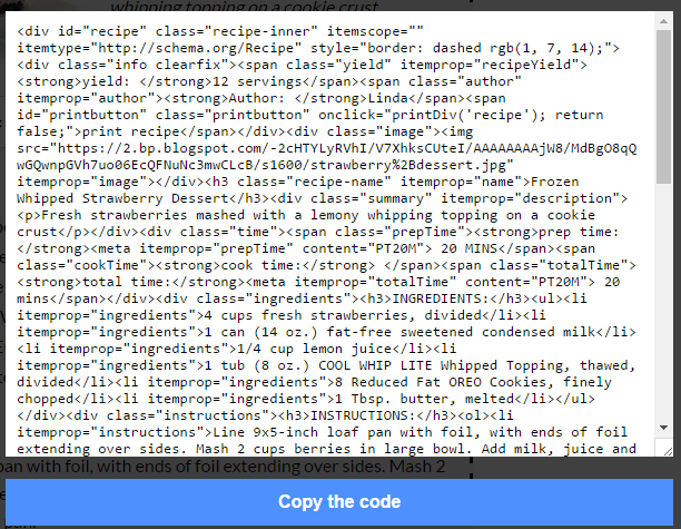 Finally! A Printable Recipe For Blogger | Life and Linda