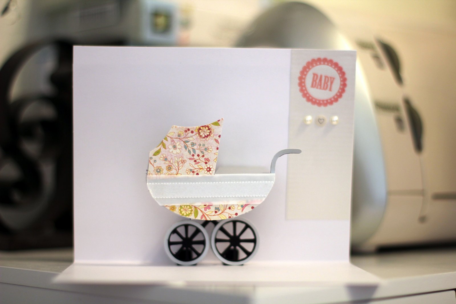 Gambucci Girl S Craft Exploration Baby Shower Pop Up Card